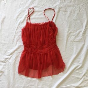 BOGO!! Red H&M Blouse With Spaghetti Straps